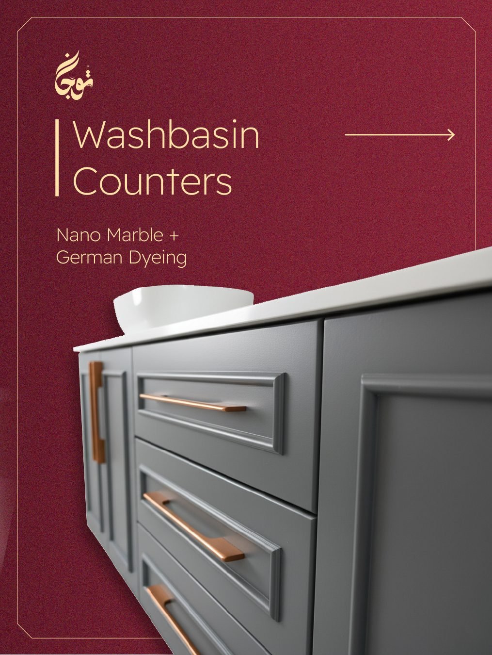 Washbasin Counters — Tojan TCD