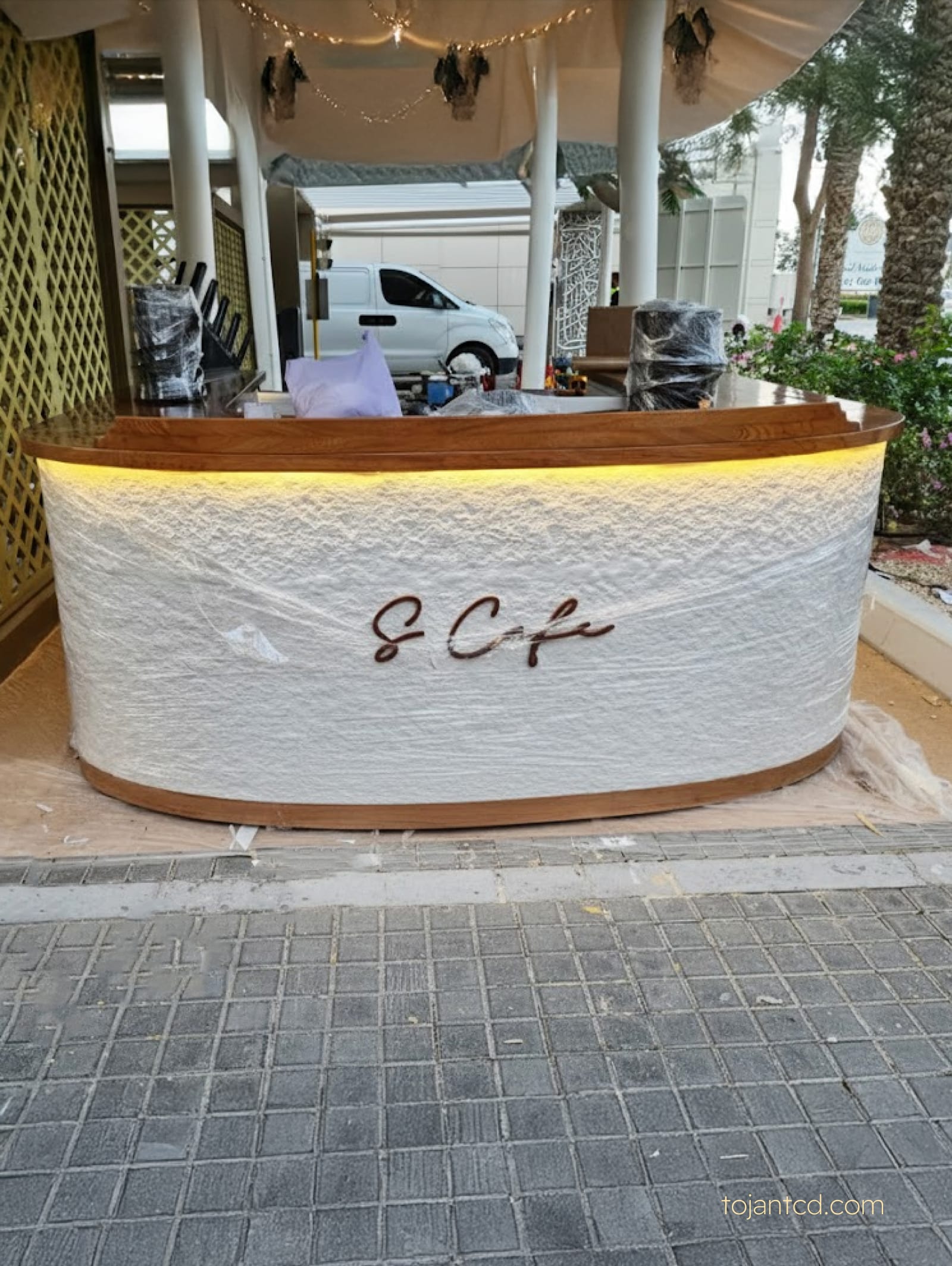 Commercial & reception woodworks